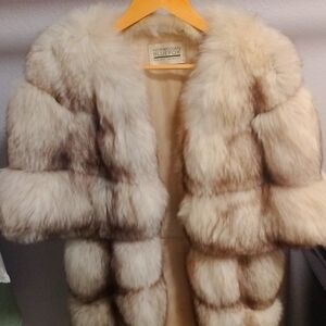 Select Quality Norwegian Blue Fox Banded Cape/Jacket